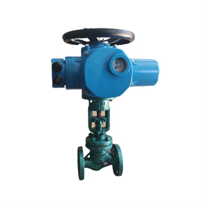 DN30 Cast Steel Motor Operated Flange Globe Valve