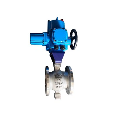 Električni V-tip CF8M 316 nerjavečega krogelnega ventila