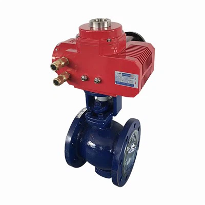 Električni regulacijski krogelni ventil tipa V